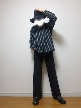「SHAREEF（シャリーフ）のアイテム（帽子）」を使った、bouさん（メンズ・176cm）の春コーディネート