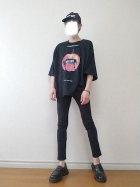 「SHAREEF（シャリーフ）のアイテム（キャップ）」を使った、bouさん（メンズ・176cm）の春コーディネート