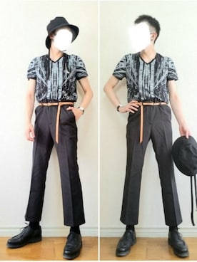 「Paraboot（パラブーツ）の＜Paraboot（パラブーツ）＞ CHAMBORD（その他シューズ）」を使った、bouさん（メンズ・176cm）の夏コーディネート