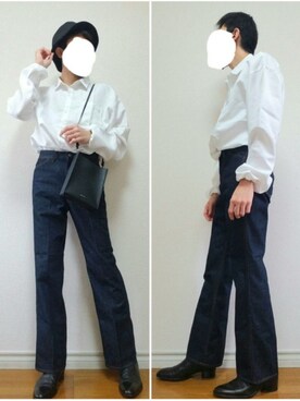 「ALLEGE（アレッジ）のアイテム（帽子）」を使った、bouさん（メンズ・176cm）の秋コーディネート