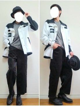 「ALLEGE（アレッジ）のアイテム（帽子）」を使った、bouさん（メンズ・176cm）の秋コーディネート