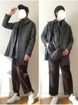 「CHRISTIAN DADA（クリスチャンダダ）のアイテム（帽子）」を使った、bouさん（メンズ・176cm）の冬コーディネート