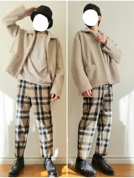 「Paraboot（パラブーツ）の＜Paraboot（パラブーツ）＞ CHAMBORD（その他シューズ）」を使った、bouさん（メンズ・176cm）の冬コーディネート
