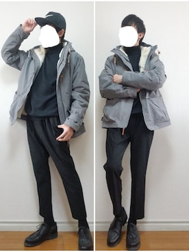 bouさん（メンズ・176cm）の冬コーディネート