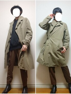 bouさん（メンズ・176cm）の冬コーディネート