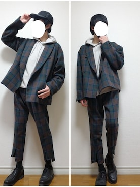 bouさん（メンズ・176cm）の冬コーディネート