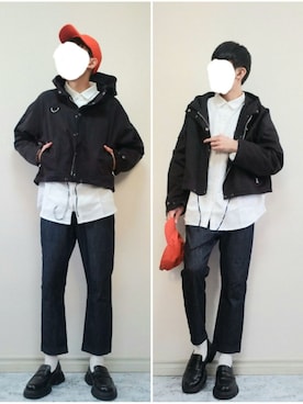 「NOT CONVENTIONAL（ノットコンベンショナル）のアイテム（ブルゾン）」を使った、bouさん（メンズ・176cm）の冬コーディネート