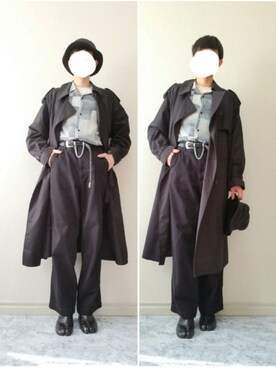 「ALLEGE（アレッジ）のアイテム（帽子）」を使った、bouさん（メンズ・176cm）の春コーディネート