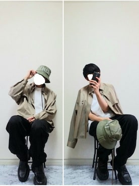 「CHRISTIAN DADA（クリスチャンダダ）のアイテム（帽子）」を使った、bouさん（メンズ・176cm）の春コーディネート