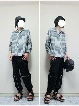 「UNITED TOKYO（ユナイテッドトウキョウ）のエアマルチソールサンダル（サンダル）」を使った、bouさん（メンズ・176cm）の夏コーディネート