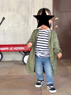 「1歳6ヶ月」｜「アイテム（チュニック）」を使った、★.soopyさん（キッズ・80cm）の春コーディネート