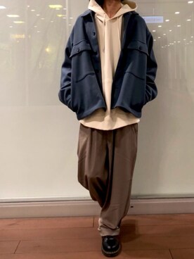 「Dr. Martens（ドクターマーチン）のDr.Martens / ドクターマーチン 1461 3EYE GIBSON SHOE 3ホール ギブソン シューズ ブーツ（ブーツ）」を使った、tokkiiさん（メンズ・170cm）の冬コーディネート