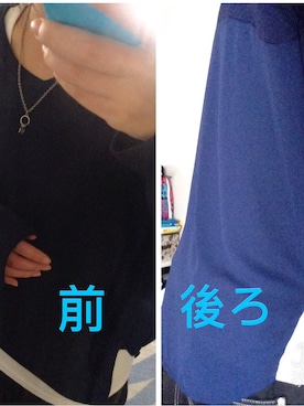 「Avail（アベイル）のアイテム（ニット/セーター、ブルー系）」を使った、IKuMiさん（レディース・150cm）の夏コーディネート