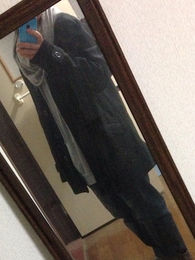 「SHOO・LA・RUE（シューラルー）のニットフリースジャケット（その他アウター、ブラック系）」を使った、IKuMiさん（レディース・150cm）の冬コーディネート