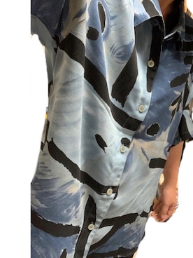 「SPINSのアイテム（シャツ/ブラウス、ブルー系）」を使った、IKuMiさん（レディース・150cm）の夏コーディネート