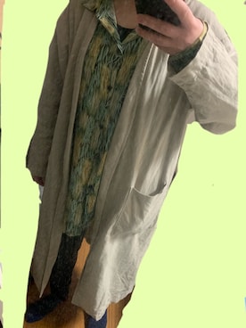 「GU（ジーユー）のアイテム（トップス、ベージュ系）」を使った、IKuMiさん（レディース・150cm）の冬コーディネート