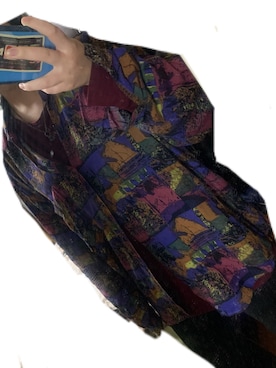 「SPINSのアイテム（シャツ/ブラウス、パープル系）」を使った、IKuMiさん（レディース・150cm）の夏コーディネート