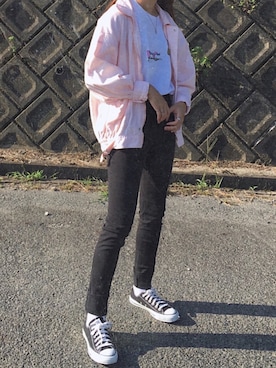「CONVERSE（コンバース）のconverse（コンバース） ALL STAR OX（オールスターOX）（スニーカー）」を使った、𝐀𝐲𝐮𝐦𝐢 / 歩美さん（レディース・159cm）の秋コーディネート
