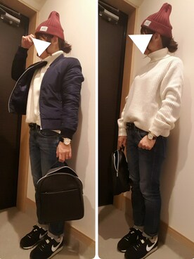 「Doシンプル部」｜あ やさん（レディース・147cm・20代）の冬コーディネート