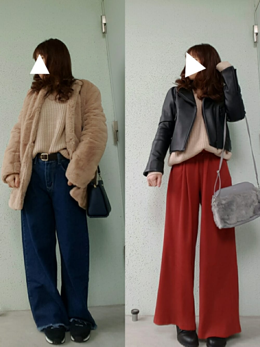 「2017KFWS、きれいめカジュアル、オトナカジュアル、オトナ女子、casual、outfit、ショルダーバッグ、冬コーデ、Doシンプル部、チビーズ✳︎」｜「NIKEのNIKE ナイキCHALLENGER ﾅｲｷ ﾁｬﾚﾝｼﾞｬｰ 725066 006BLACK/WHITE 006BK/WHT（スニーカー、ブラック系）」を使った、あ やさん（レディース・147cm）の冬コーディネートの1枚目の写真