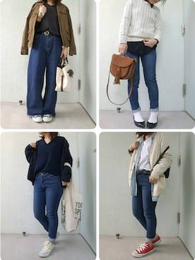 「CIBONE（シボネ）のアイテム（バッグ）」を使った、あ やさん（レディース・147cm）の春コーディネート