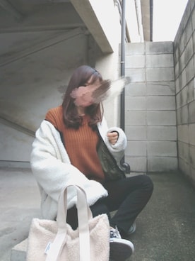 「CONVERSE（コンバース）のconverse（コンバース） ALL STAR OX（オールスターOX）（スニーカー）」を使った、あ やさん（レディース・147cm）の冬コーディネート