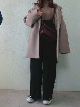 「CONVERSE（コンバース）のconverse（コンバース） ALL STAR OX（オールスターOX）（スニーカー）」を使った、あ やさん（レディース・147cm）の冬コーディネート