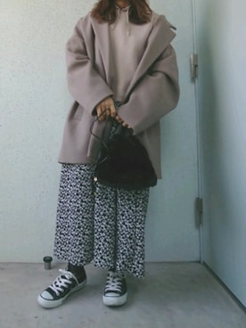 「CONVERSE（コンバース）のconverse（コンバース） ALL STAR OX（オールスターOX）（スニーカー）」を使った、あ やさん（レディース・147cm）の冬コーディネート