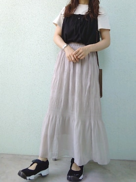 「アイテム（キャミソール）」を使った、あ やさん（レディース・147cm）の夏コーディネート