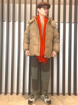 「YETI（イエティ）のアイテム」を使った、tko(オッチー)さん（メンズ・174cm）の冬コーディネート