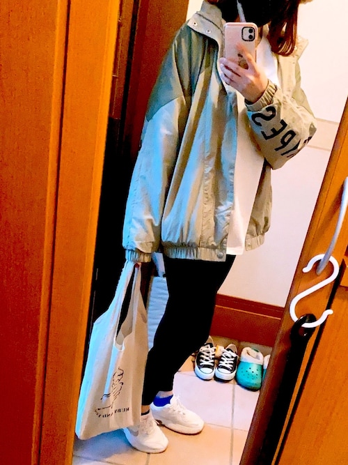 Aice Adidasのナイロンジャケットを使ったコーディネート Wear