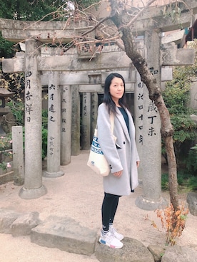「travel」｜「アイテム（ジャケット/アウター）」を使った、Chiu Chiu Liさん（レディース・168cm）の秋コーディネート