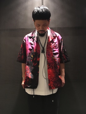 「DIESEL OSAKA」｜「アイテム（アクセサリー）」を使った、manabu iwasakiさん（メンズ・163cm）の春コーディネート