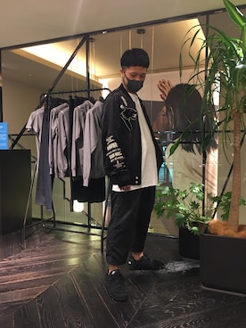 「ラフスタイル」｜「アイテム（ブルゾン）」を使った、manabu iwasakiさん（メンズ・163cm）の夏コーディネート