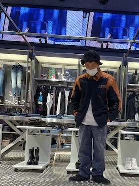 「DIESEL OSAKA」｜manabu iwasakiさん（メンズ・163cm）の冬コーディネート