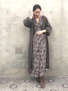 「ETRE TOKYO（エトレトウキョウ）のアイテム（その他アウター）」を使った、ETRÉ TOKYO officialさん（レディース・156cm）の秋コーディネート