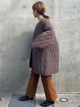 「ETRE TOKYO（エトレトウキョウ）のアイテム（その他アウター）」を使った、ETRÉ TOKYO officialさん（レディース・156cm）の秋コーディネート