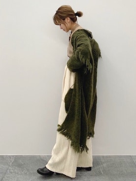 「ETRE TOKYO（エトレトウキョウ）のアイテム（その他パンツ）」を使った、ETRÉ TOKYO officialさん（レディース・156cm）の冬コーディネート