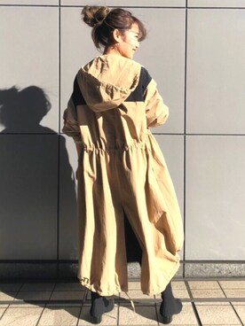 「ETRE TOKYO（エトレトウキョウ）のアイテム（その他アウター）」を使った、ETRÉ TOKYO officialさん（レディース・156cm）の冬コーディネート