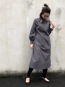 「レイヤードstyle」｜「アイテム（ワンピース/ドレス）」を使った、ETRÉ TOKYO officialさん（レディース・156cm）の冬コーディネート