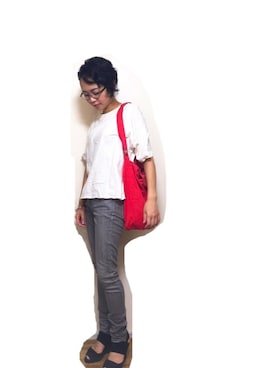「Ted Baker（テッドベーカー）のアイテム（パンツ）」を使った、aikoさん（レディース・157cm）の夏コーディネート