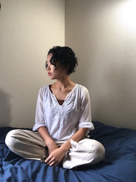 「bico（ビコ）のアイテム」を使った、aikoさん（レディース・158cm）の春コーディネート