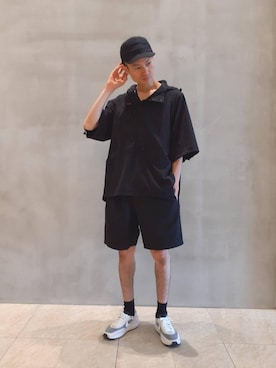 「EN ROUTE（アンルート）のアイテム（ジャケット/アウター）」を使った、モリタさん（メンズ・172cm）の夏コーディネート