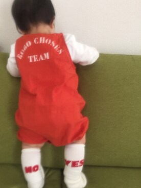 「BOBO CHOSES（ボボショーズ）のアイテム（オールインワン・サロペット）」を使った、ryoooさん（キッズ・70cm）の春コーディネート