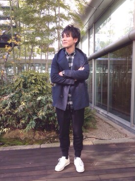 「STEPHAN SCHNEIDER（ステファンシュナイダー）のアイテム（その他アウター）」を使った、waiwaiさん（メンズ・173cm）の冬コーディネート