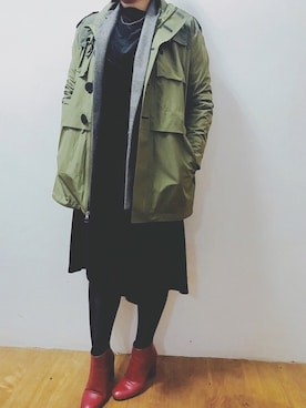 「minelli（ミネッリ）のアイテム」を使った、amerieeeさん（レディース・163cm）の冬コーディネート