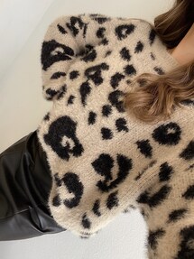 GYDA - ♡未使用♡GYDA/ジェイダ☆レオパードラインシャギーニットTOPS ❤︎未使用❤︎GYDA/ジェイダ☆レオパードラインシャギーニットTOPS