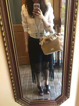 「CREA（クレア）のアイテム」を使った、ゆらさん（レディース・155cm）の夏コーディネート