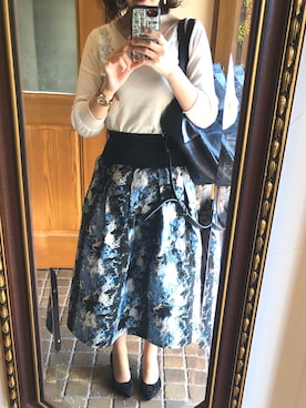 「Desigual（デシグアル）のアイテム（ショルダーバッグ）」を使った、ゆらさん（レディース・155cm）の秋コーディネート