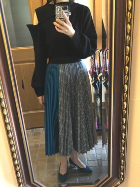 「POOL SIDE（プールサイド）のアイテム（パンプス）」を使った、ゆらさん（レディース・155cm）の秋コーディネート